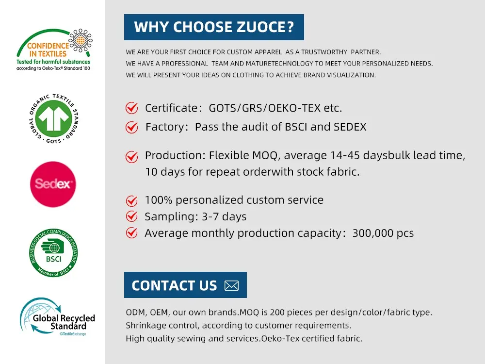 Why Choose Zuoce as Your Men's Polo Shirts Supplier