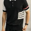 Polohemd für Herren aus Strick mit Farbblöcken