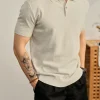 Men's Premium Solid Knit Polo Shirt