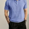 Men's Premium Solid Knit Polo Shirt
