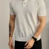 Men's Premium Solid Knit Polo Shirt