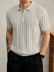 Knitted Short-Sleeve T-Shirt