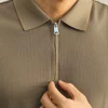 Herren-Polohemd mit halbem Reißverschluss – Bild 3