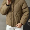 Street style men textured puffer down coat, bulk wholesale supply