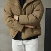 Custom men winter down puffer jacket wholesale clothing manufacturer