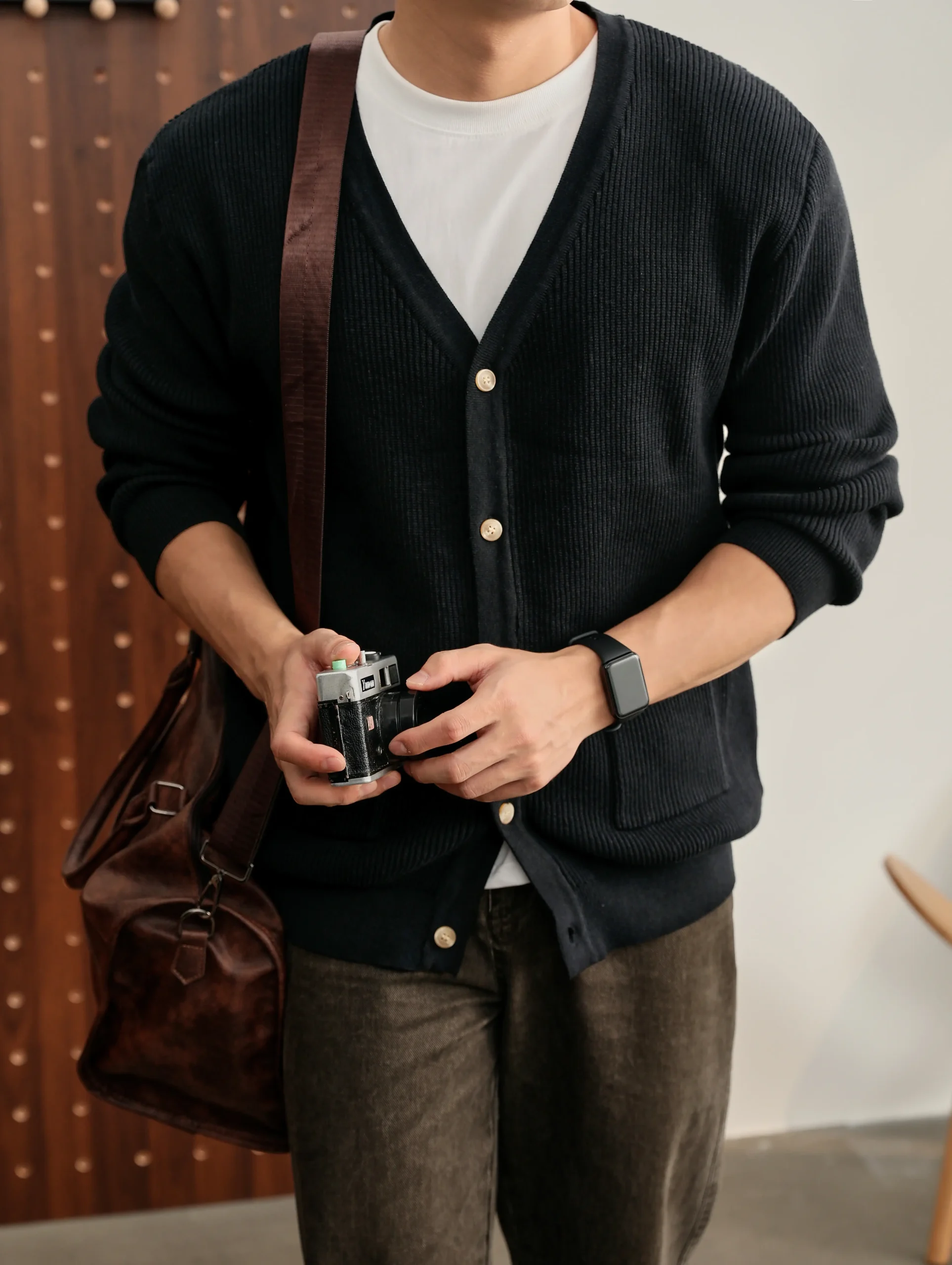 Herren-Strickjacke