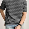 Vintage Striped Cotton Crew Neck Men's T-Shirt Manufacturer