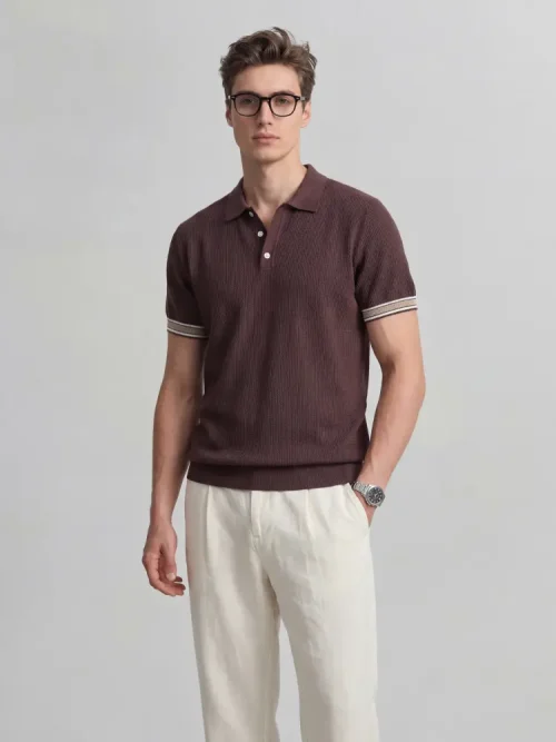 Großhandel direkt ab Werk: Hochwertige, legere Herren-Poloshirts mit kurzen Ärmeln