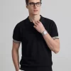 premium pique fabric men polo shirts bulk-image3