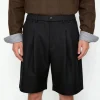 British Pleated Knee-Length Men's Shorts Manufacturer