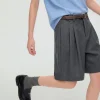 Luxury British Pleated Knee-Length Men's Shorts Wholesale Factory