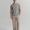 Waffle Knit Camp Collar Men's Polo Shirt Manufacturer