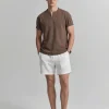 Waffle Knit Camp Collar Men's Polo Shirt Wholesale Supplier