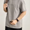 Men's Embossed Crew Neck Short Sleeve T-Shirt