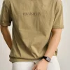 Embossed Crew Neck Short Sleeve Men's T-Shirt OEM Manufacturer