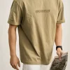 Embossed Crew Neck Short Sleeve Mens T-Shirt Wholesale Supplier