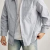 Casual Striped Long Sleeve Men's Shirt Wholesale Supplier