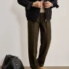 Business Casual Pleated Wide Leg Mens Pants Wholesale Supplier