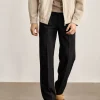 Business Casual Pleated Wide Leg Men's Pants Wholesale Supplier