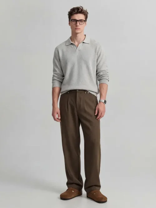Usine de vente en gros de pantalons décontractés pour hommes, coupe ample et jambes droites