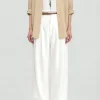 Vertical Stripe Pleated Wide Leg Men's Pants Wholesale Supplier