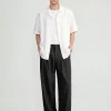Luxury Pleated Wide Leg Mens Pants Wholesale Supplier