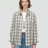 Contrast Plaid Textured Long Sleeve Men's Shirt Wholesale Supplier
