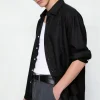 Tencel Linen Blend Long Sleeve Men's Shirt Private Label Manufacturer
