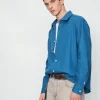 Breathable Tencel Linen Blend Long Sleeve Men's Shirt OEM Manufacturer