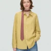 Breathable Tencel Linen Blend Long Sleeve Men's Shirt OEM Manufacturer