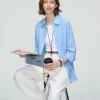 Lightweight Tencel Linen Blend Long Sleeve Men's Shirt Wholesale Supplier