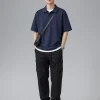 Men's Jogger Cargo Pants, Casual Multi-Pocket Drawstring Trousers-image2