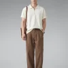 Short Sleeve Half Zip Men's Polo Shirt Wholesale Supplier