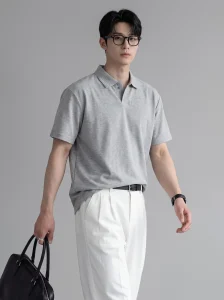 2026 New Korean Style Men's Basic Polo Shirt-image6