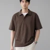 Custom Fake Two-Piece Men's Polo Shirt OEM