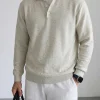 ODM Custom Men Polo Collar Knit Shirt