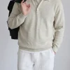 Camisa de punto con cuello de polo para hombre personalizada ODM