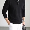 ODM Custom Men Polo Collar Knit Shirt