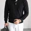 ODM Custom Men Polo Collar Knit Shirt