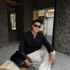Custom Men Knit Long Sleeve Polo Shirt