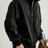 Men Stand Collar Bomber Jacket