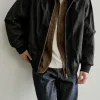 Men Stand Collar Bomber Jacket