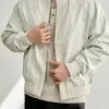 Men Stand Collar Bomber Jacket
