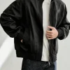 Men Stand Collar Bomber Jacket