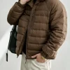 Men's Lightweight Hooded Down Puffer Jacket