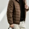 Men's Lightweight Hooded Down Puffer Jacket