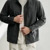 Men's Lightweight Windproof Stand Collar Jacket