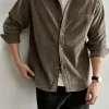 Custom Men's Loose Brushed Shirt Jacket