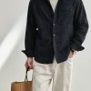 Custom Men's Loose Brushed Shirt Jacket