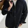 Custom Men's Loose Brushed Shirt Jacket